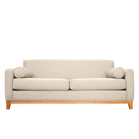 Sofá Meli Felpa Beige 2 Cuerpos-0