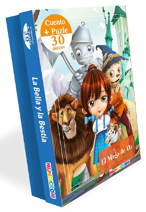 El Mago De Oz, Cuento + Puzzle 30 Pz Mundicrom-0
