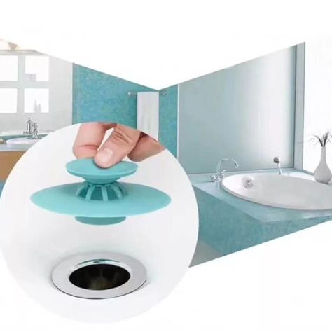 Tapón Cocina Baño Silicona De Drenaje Atrapa Cabellos- Pelos-4