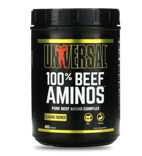 100% Beef aminos  universal  400 tabletas-0
