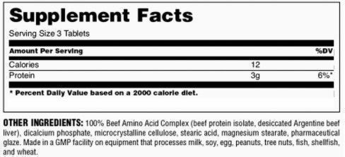 100% Beef aminos  universal  400 tabletas-1