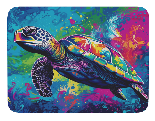 Mouse Pad Tortuga Arte de animales - 17cm X 21cm D89-0