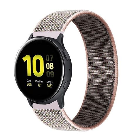 Correa Nylon Para Samsung Huawei Amazfit Xiaomi 22mm / Rosa Arena-0