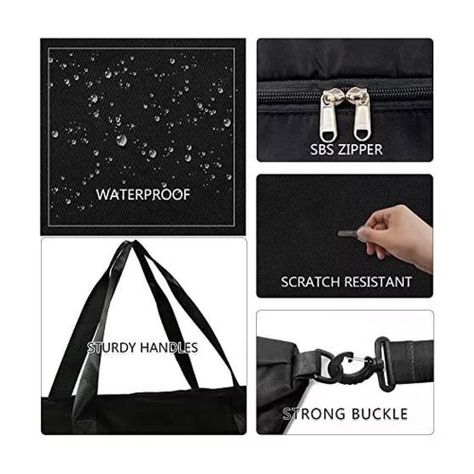 Bolso Gimnasio Viaje Para Mujer Negro-1