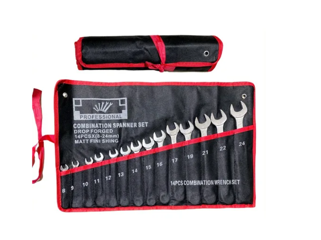 Juego De Llave Combinada Punta Corona 14 Pcs-1