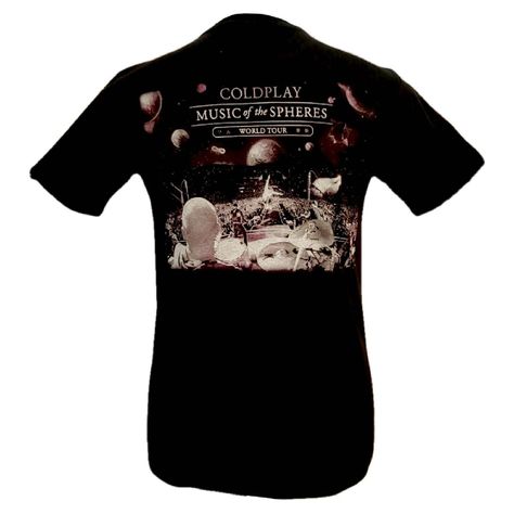 Polera ColdPlay World Tour Doble Estampado-1