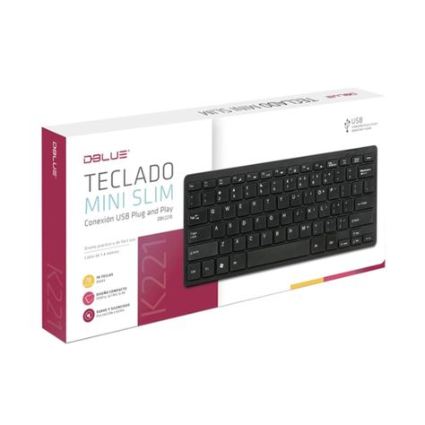 Mini Teclado Ultra Slim USB 78 Teclas Dblue-1