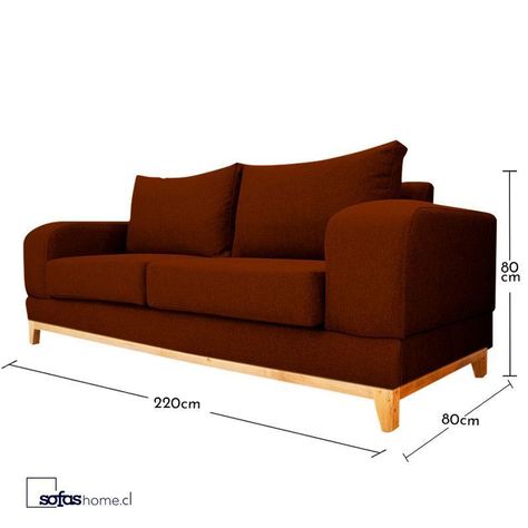 Sofá Basalto Chenille Tipo Lino Rojo 3 Cuerpos-4