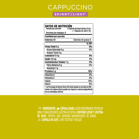 Dolce Gusto Capsula Cafe Cappuccino Skinny X3 Caja-3