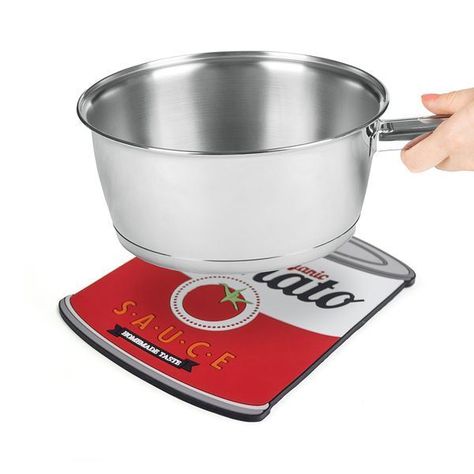 Salvamanteles Silicona Magnético Salsa Tomate Balvi-2
