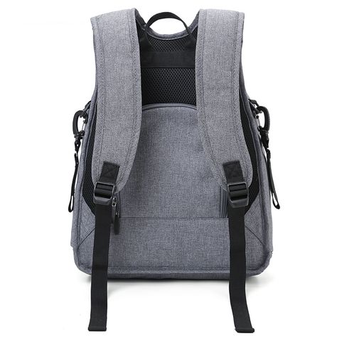 Mommore Mochila para pañales 360 - apertura completa - gris-4