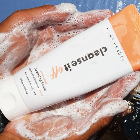 Espuma Limpiadora Facial "Cleanse It Off" Carbón Kara Beauty-5