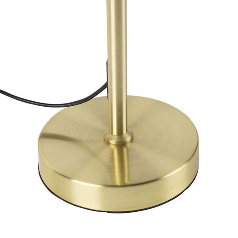 Lámpara de Mesa "Varella" Con Pantalla E-27 Dorado-4