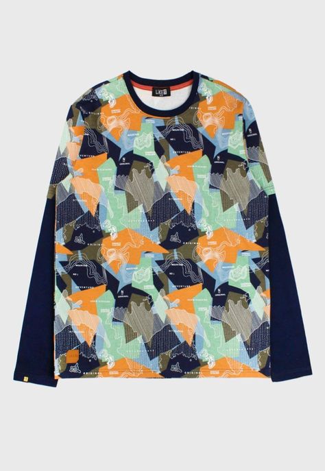 Polera teens niño estampada nordic 504-0