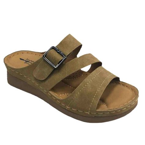 SANDALIA THUNDER KHAKI CON CORREA Y PLANTA ACOLCHADA-0