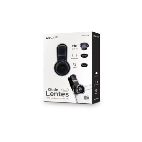 Kit de Lentes 3 en 1  Ojo de Pez Para Camara de Celular-2