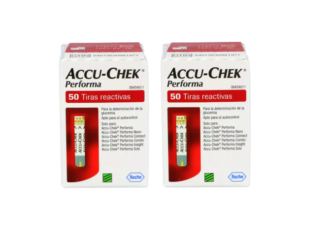 100 TIRAS / CINTAS REACTIVAS ACCU-CHEK® PERFORMA-0