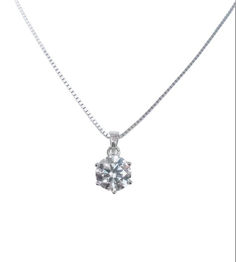 Collar dije Plata Fina Punto Luz diamante Moissanita 1ct Certificado-0