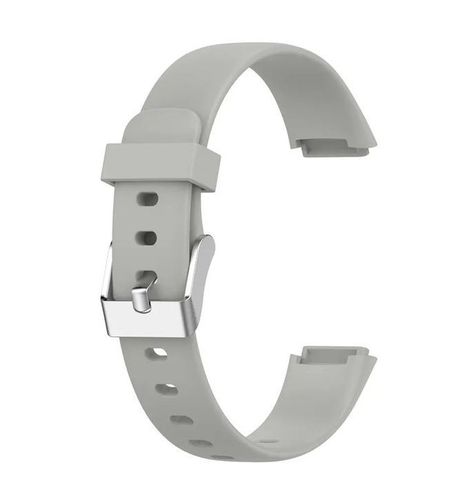 Correa Silicona Compatible Fitbit Luxe  15,4mm Gris-0