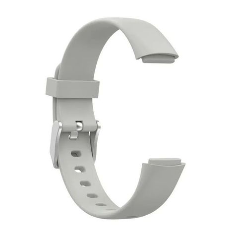Correa Silicona Compatible Fitbit Luxe  15,4mm Gris-1