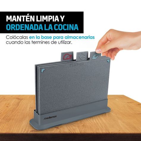 Tablas De Picoteo Cocina Picar Cortar 4 Piezas Frutas Carnes-5