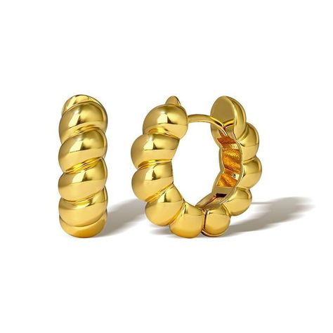 Aros Argollas Hipoalergénico Dorado pendiente-0