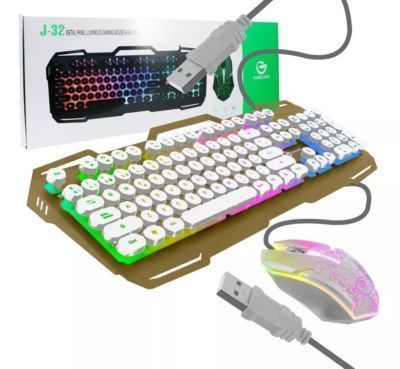 Kit Mouse Teclado RGB J-32-1
