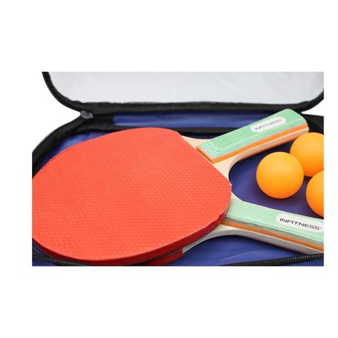 Set de Paletas de Ping Pong Con 3 Pelotas Y Bolso Infitness-1