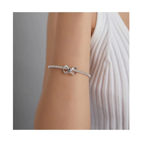 Charm Infinito con Huellas en Plata Fina 925 SILVER HEART-3