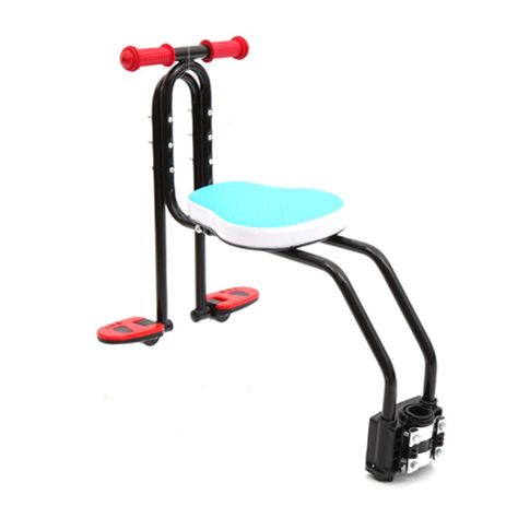 Silla Auxiliar Bicicleta, Asiento Delantero Bicicleta Para Niños Celeste-0