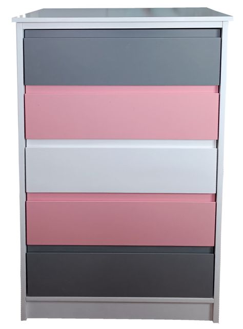 Cajonera 5 C Rosado Grafito Minimal-0
