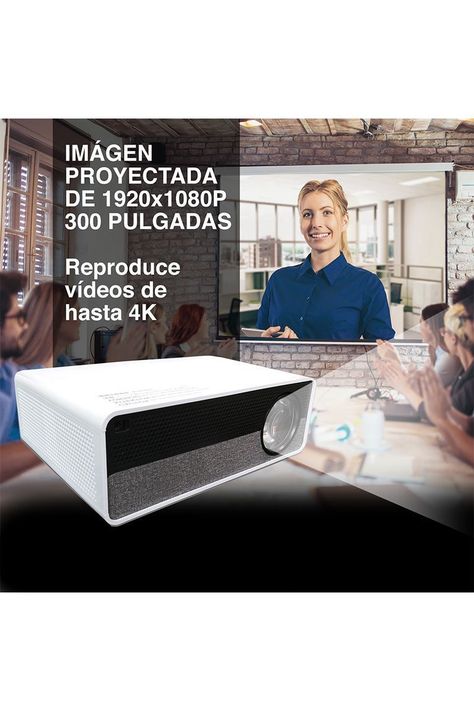 Proyector Q9 Android Full HD 3500 Lúmenes Blanco-2