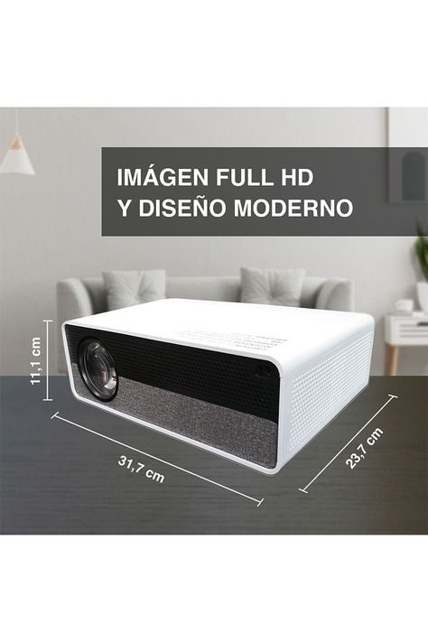 Proyector Q9 Android Full HD 3500 Lúmenes Blanco-4