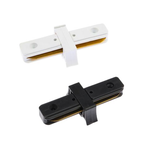 Conector Para Carril Monofásico De Iluminación LED "Recto" - Negro-1
