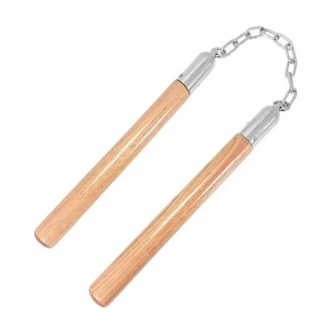 Nunchaku Madera Practico Artes Marciales 31 cm-0