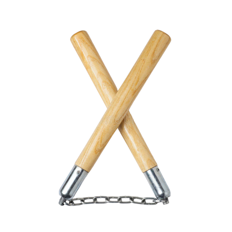 Nunchaku Madera Practico Artes Marciales 31 cm-1