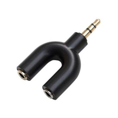 Adaptador 3.5 Macho A 2 Salidas 3.5 Hembra Dblue-0