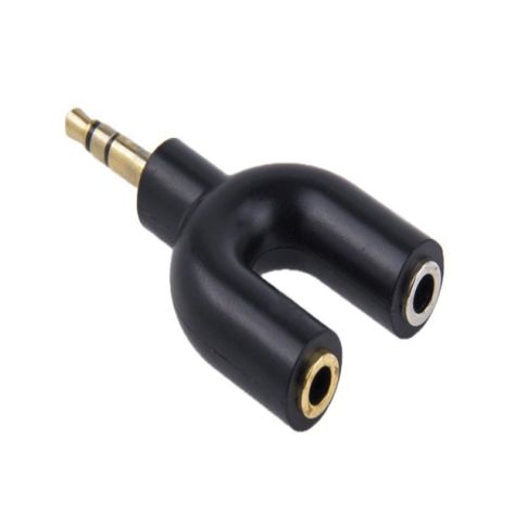 Adaptador 3.5 Macho A 2 Salidas 3.5 Hembra Dblue-1