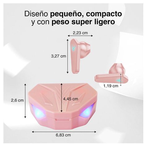 Earbuds Reisen R1 TWS Rosado-4