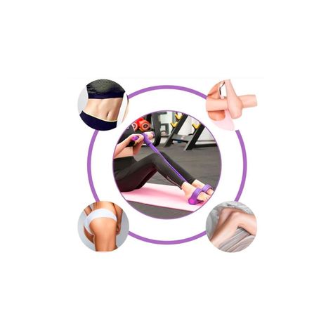 Banda Elastica Tubo Flexible Con Pedales Para Ejercicio Fitness -2