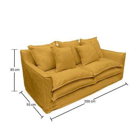 Sofá Puangue Chenille Azafran 3C-5