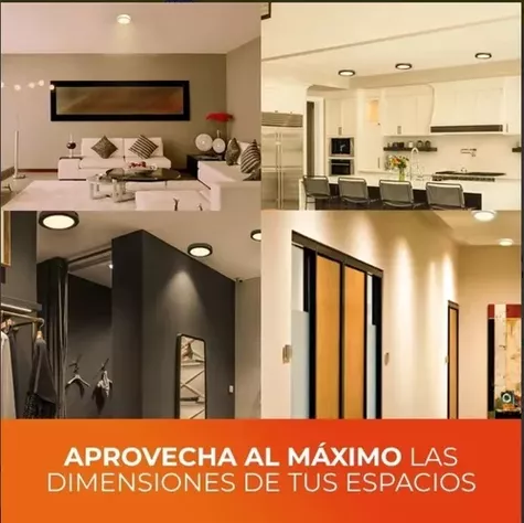 Lámparas Para Techo Led Blanco 18w Luz Suave Cálida Completa-3