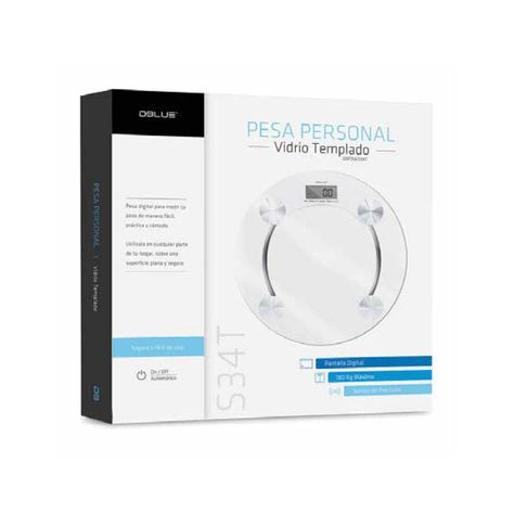 Pesa Balanza Digital de Baño 180kg Redonda Dblue-1