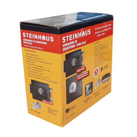 Cerradura De Sobreponer Eléctrica Steinhaus-2