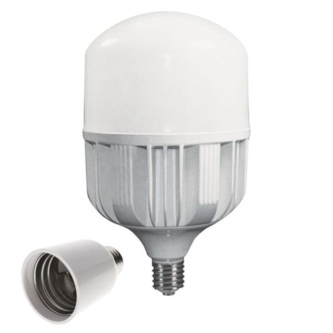 Ampolleta LED High Power E-40 60W Frío - Incluye Adaptador E-27-0