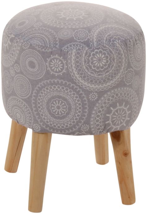 Pouf Bird Mándala 35x35x45 cm Máxima Design-1
