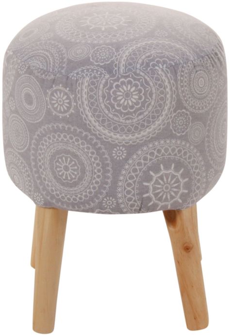 Pouf Bird Mándala 35x35x45 cm Máxima Design-0