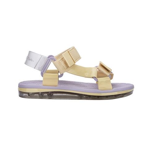Sandalia Papete Rider Lila Amarillo Melissa-0