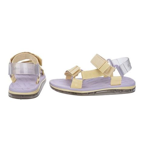 Sandalia Papete Rider Lila Amarillo Melissa-3