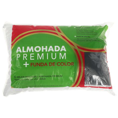 Almohada + Funda Negra 50x70 cm -0